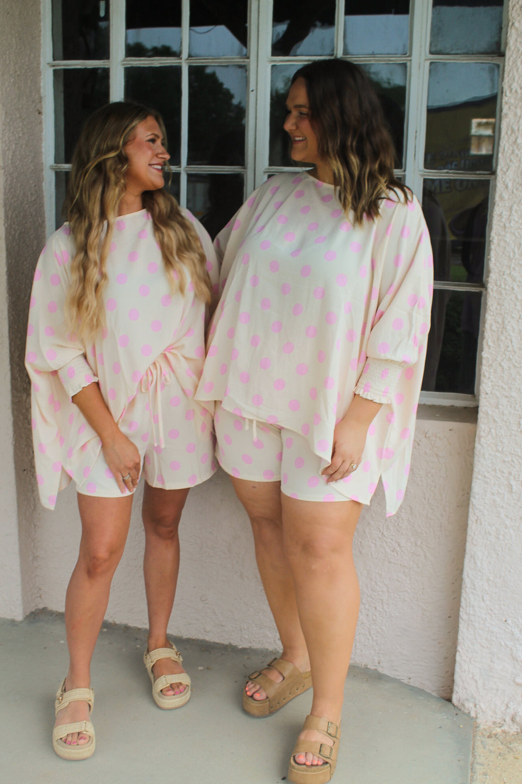 Pink Polka Dot Set