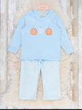 Boys Gingham Pumpkin Set