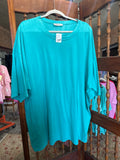 Turquoise Box Tee