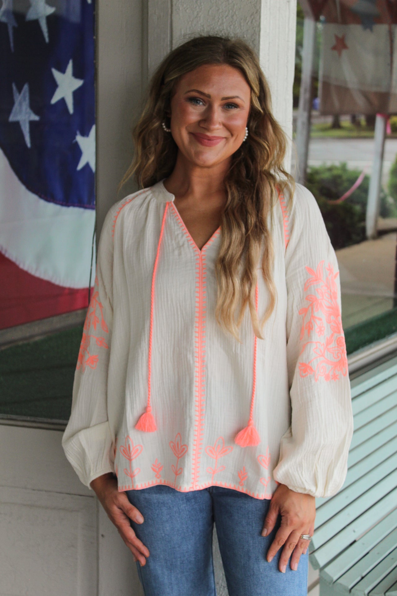Easel Embroidered Top ALL SIZES