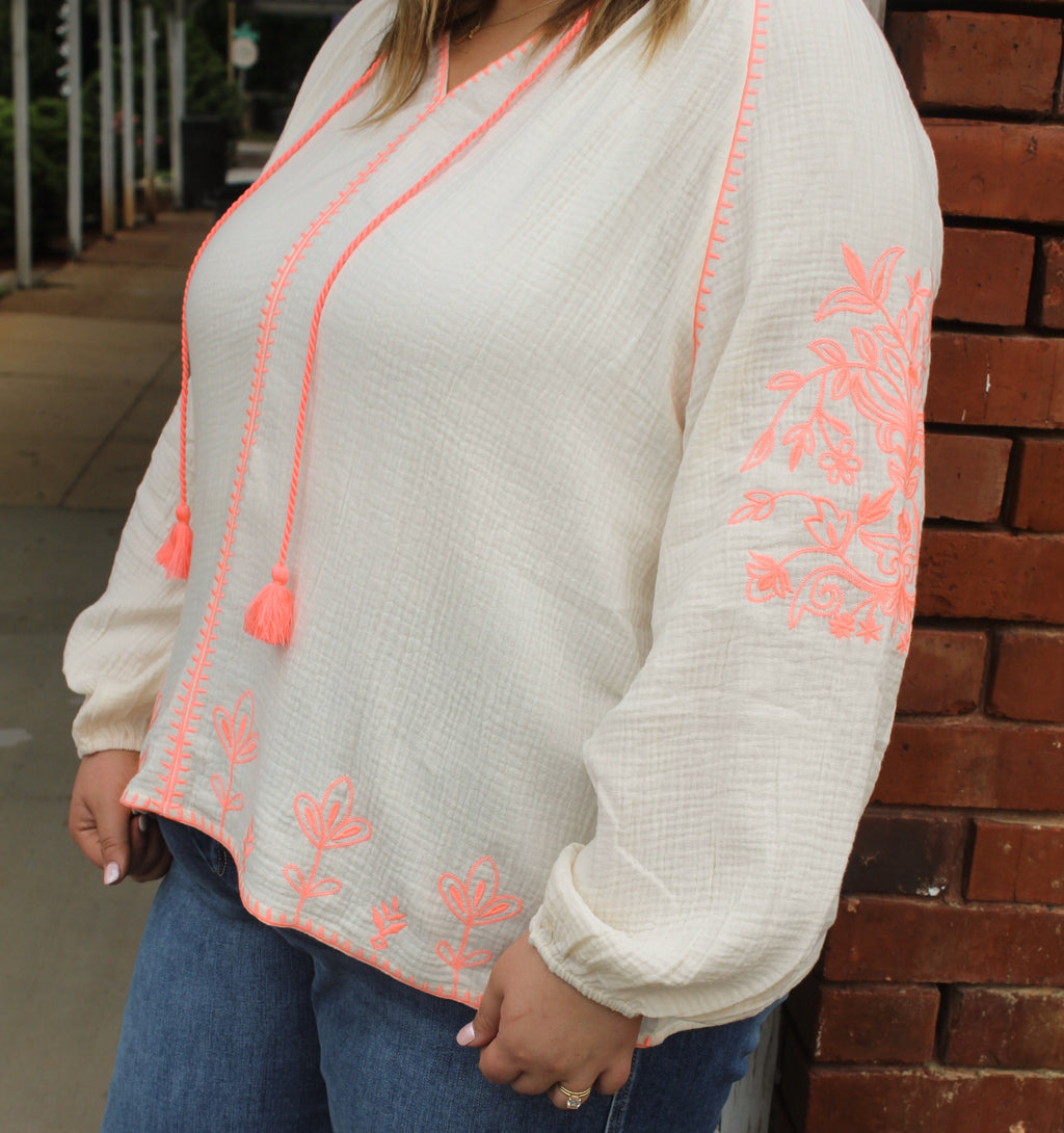 Easel Embroidered Top ALL SIZES