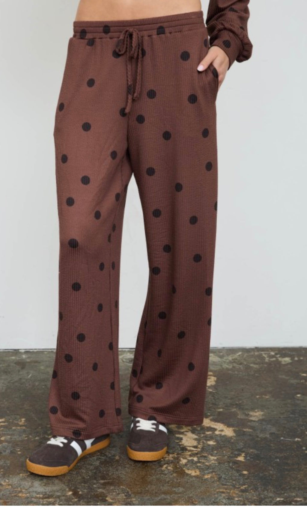 Brown Polka Dot Pants