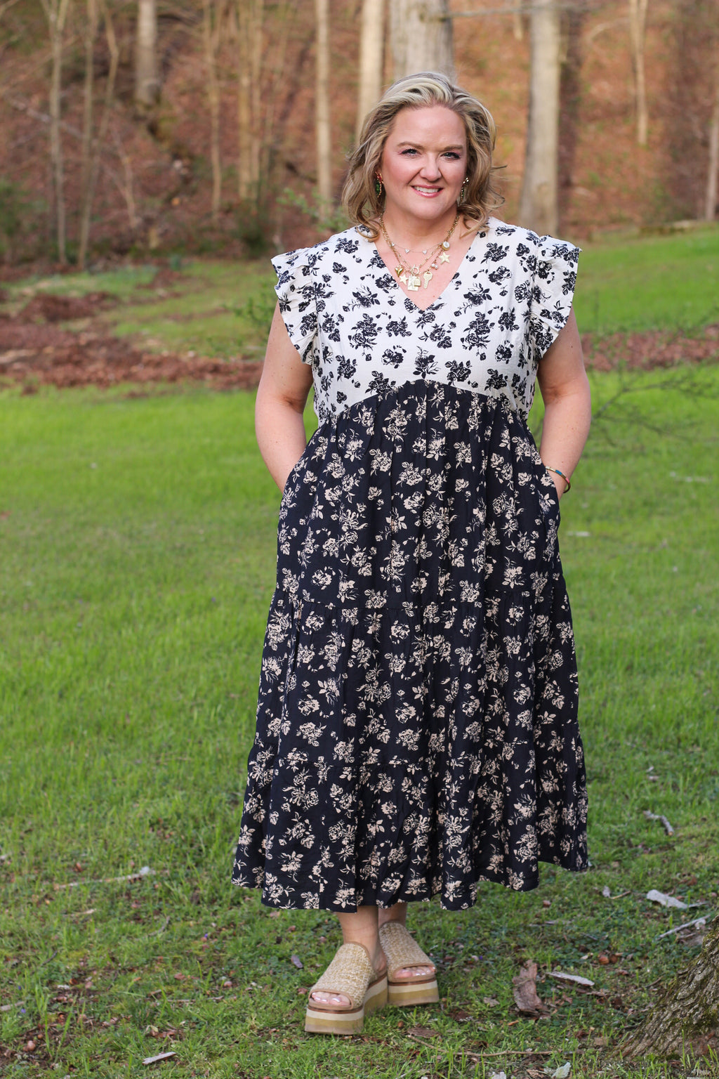 Classy B&W Maxi (FINAL SALE)