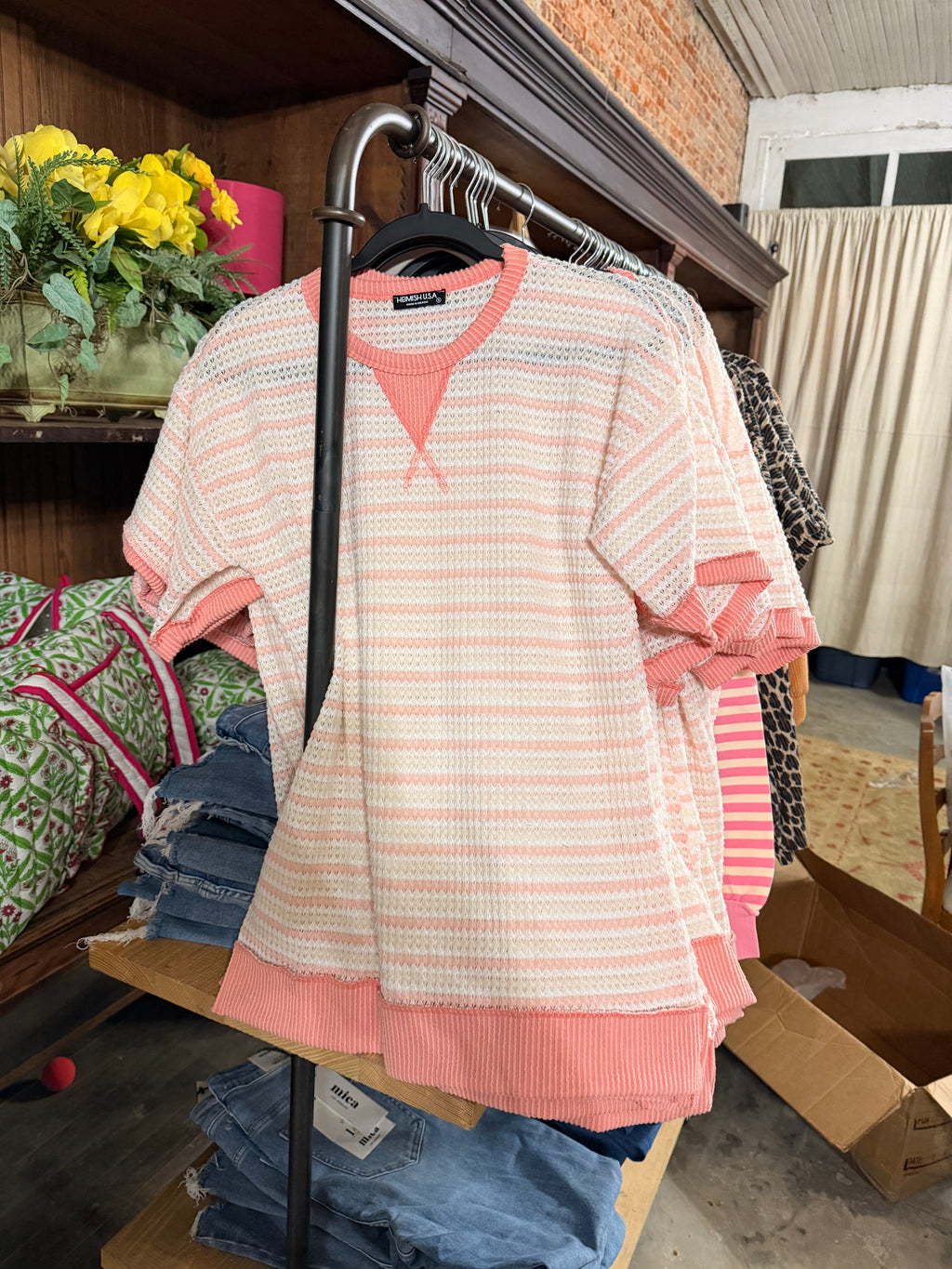 Coral Knit Tee