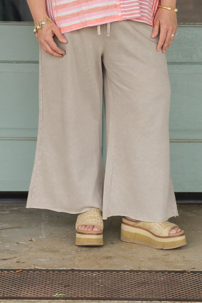 Mineral Wash Terry Pants