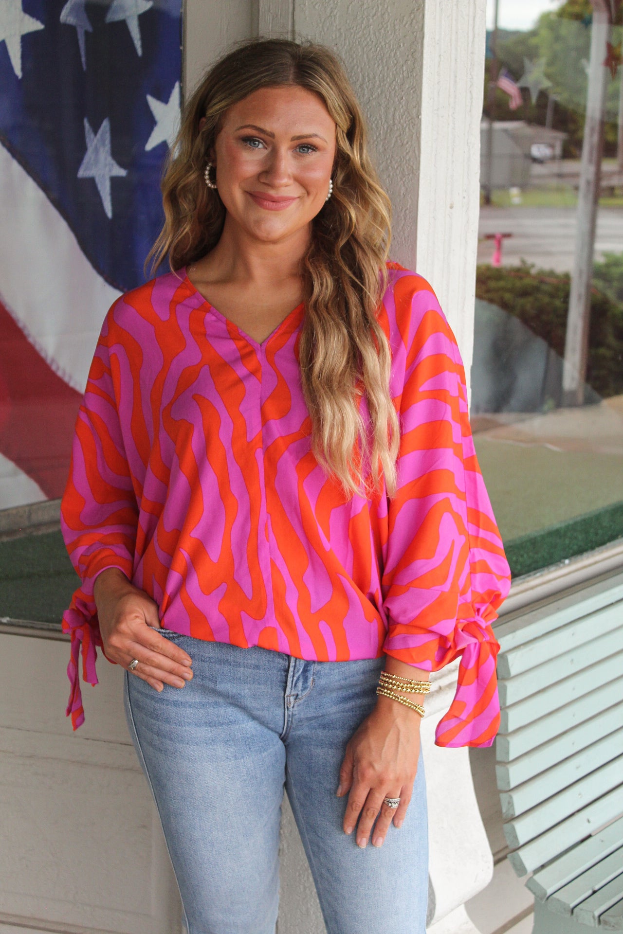 Pink Zebra Top