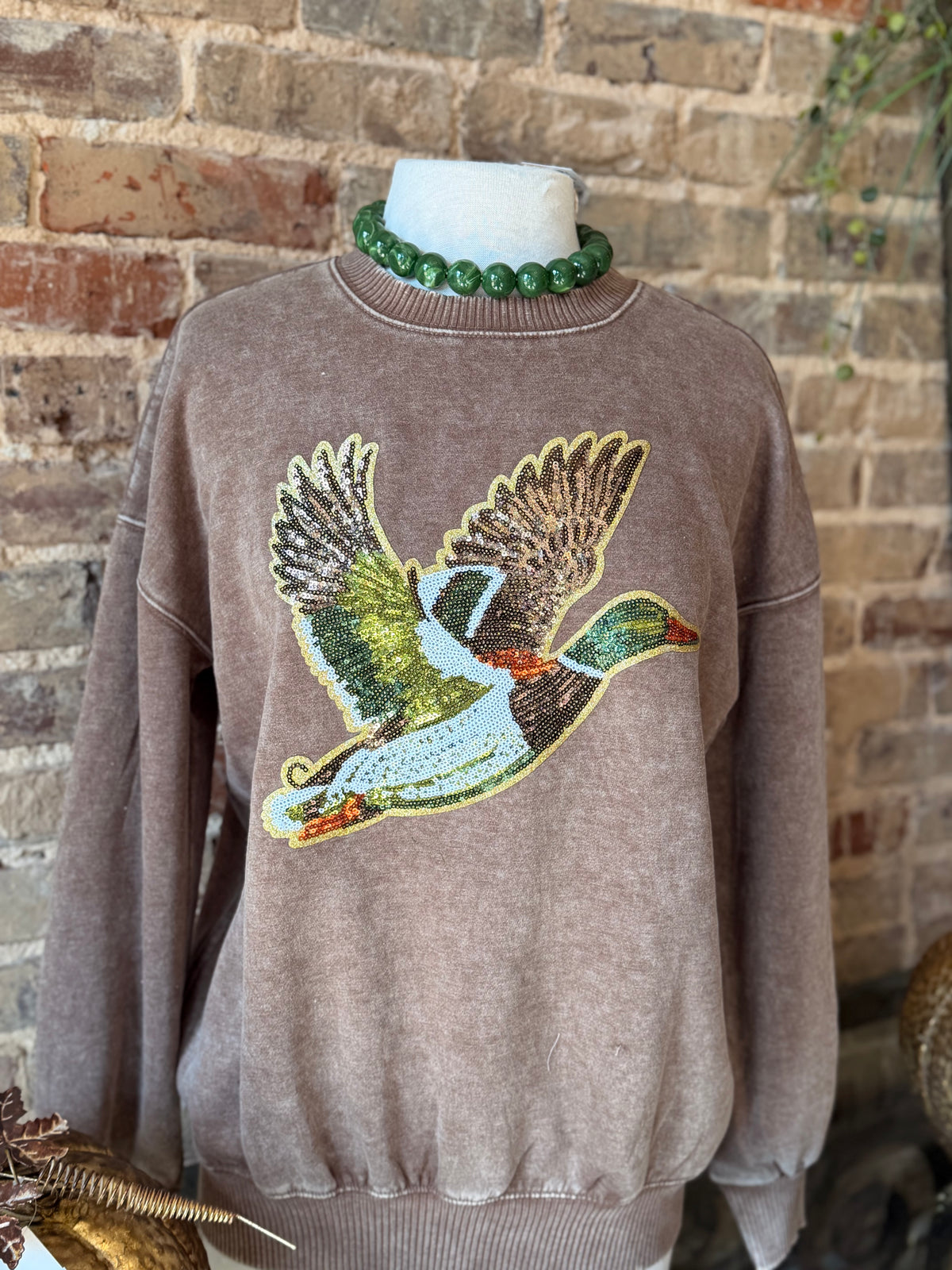 Sequin Mallard Sweatshirt